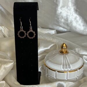 Rose Gold Sunflowers - Rose Gold Flowers Earrings